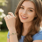 Crystal Heart Dual-Band Bangle – 18K Gold-Plated Stainless Steel Bracelet