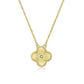 Four-Leaf Clover Gold Pendant Necklace