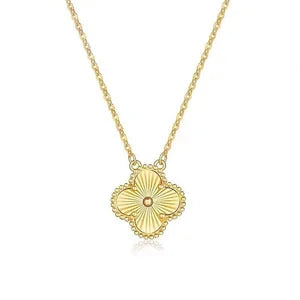 Four-Leaf Clover Gold Pendant Necklace