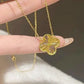 Four-Leaf Clover Gold Pendant Necklace
