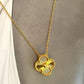 Four-Leaf Clover Gold Pendant Necklace